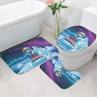 I Stand With Greenland Bathroom Set Funny Sealion Founding