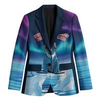 Personalized I Stand With Greenland Blazer Funny Sealion Founding