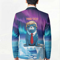 Personalized I Stand With Greenland Blazer Funny Sealion Founding