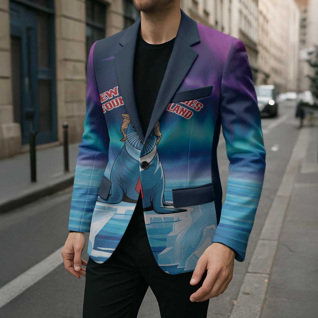 Personalized I Stand With Greenland Blazer Funny Sealion Founding