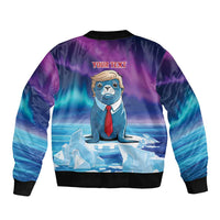 Personalized I Stand With Greenland Bomber Jacket Funny Sealion Founding