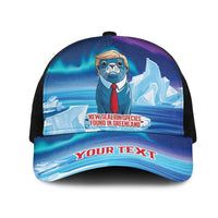 Personalized I Stand With Greenland Mesh Trucker Cap Funny Sealion Founding