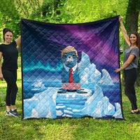 I Stand With Greenland Quilt Funny Sealion Founding