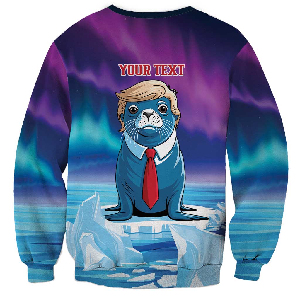 Personalized I Stand With Greenland Sweatshirt Funny Sealion Founding