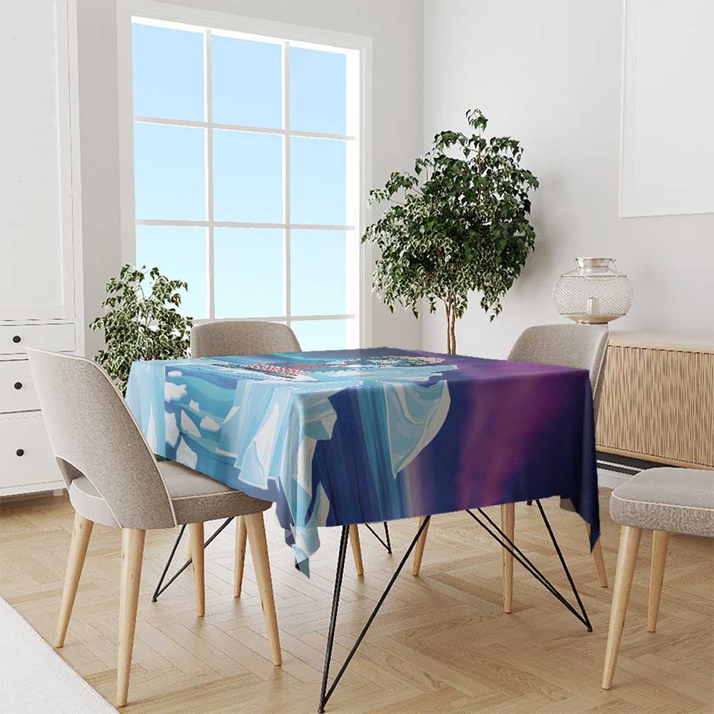 I Stand With Greenland Tablecloth Funny Sealion Founding