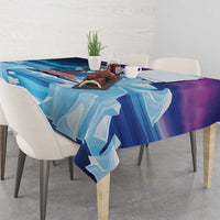 I Stand With Greenland Tablecloth Funny Sealion Founding