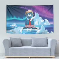 I Stand With Greenland Tapestry Funny Sealion Founding
