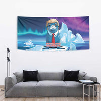 I Stand With Greenland Tapestry Funny Sealion Founding