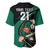 Custom Ireland Rugby Baseball Jersey Irish Shamrocks Warriors Sporty Style LT9 - Wonder Print Shop