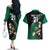 Custom Ireland Rugby Couples Matching Off The Shoulder Long Sleeve Dress and Hawaiian Shirt Irish Shamrocks Warriors Sporty Style LT9 - Wonder Print Shop