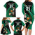 Custom Ireland Rugby Family Matching Long Sleeve Bodycon Dress and Hawaiian Shirt Irish Shamrocks Warriors Sporty Style LT9 - Wonder Print Shop