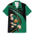 Custom Ireland Rugby Family Matching Long Sleeve Bodycon Dress and Hawaiian Shirt Irish Shamrocks Warriors Sporty Style LT9 - Wonder Print Shop