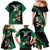 Custom Ireland Rugby Family Matching Mermaid Dress and Hawaiian Shirt Irish Shamrocks Warriors Sporty Style LT9 - Wonder Print Shop