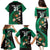 Custom Ireland Rugby Family Matching Puletasi and Hawaiian Shirt Irish Shamrocks Warriors Sporty Style - Wonder Print Shop