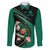 Custom Ireland Rugby Family Matching Puletasi and Hawaiian Shirt Irish Shamrocks Warriors Sporty Style - Wonder Print Shop