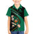 Custom Ireland Rugby Family Matching Puletasi and Hawaiian Shirt Irish Shamrocks Warriors Sporty Style - Wonder Print Shop