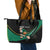 Custom Ireland Rugby Leather Tote Bag Irish Shamrocks Warriors Sporty Style - Wonder Print Shop