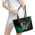 Custom Ireland Rugby Leather Tote Bag Irish Shamrocks Warriors Sporty Style - Wonder Print Shop