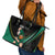 Custom Ireland Rugby Leather Tote Bag Irish Shamrocks Warriors Sporty Style - Wonder Print Shop