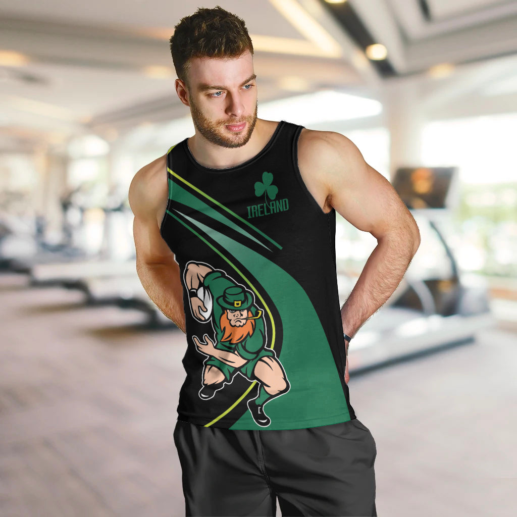 Custom Ireland Rugby Men Tank Top Irish Shamrocks Warriors Sporty Style - Wonder Print Shop