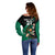 Custom Ireland Rugby Off Shoulder Sweater Irish Shamrocks Warriors Sporty Style - Wonder Print Shop