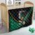 Custom Ireland Rugby Quilt Irish Shamrocks Warriors Sporty Style