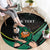 Custom Ireland Rugby Round Carpet Irish Shamrocks Warriors Sporty Style