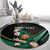 Custom Ireland Rugby Round Carpet Irish Shamrocks Warriors Sporty Style