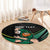 Custom Ireland Rugby Round Carpet Irish Shamrocks Warriors Sporty Style