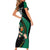 Custom Ireland Rugby Short Sleeve Bodycon Dress Irish Shamrocks Warriors Sporty Style