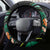 Custom Ireland Rugby Steering Wheel Cover Irish Shamrocks Warriors Sporty Style