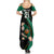 Custom Ireland Rugby Summer Maxi Dress Irish Shamrocks Warriors Sporty Style