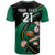 Custom Ireland Rugby T Shirt Irish Shamrocks Warriors Sporty Style