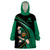 Custom Ireland Rugby Wearable Blanket Hoodie Irish Shamrocks Warriors Sporty Style