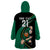 Custom Ireland Rugby Wearable Blanket Hoodie Irish Shamrocks Warriors Sporty Style