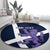 Custom Scotland Rugby Round Carpet Scottish Lion and Thistle