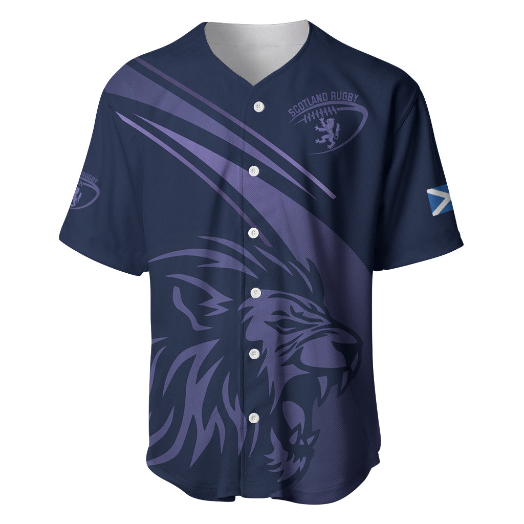 Custom Scotland Rugby Baseball Jersey Scottish Lion Sporty Style LT9 - Wonder Print Shop