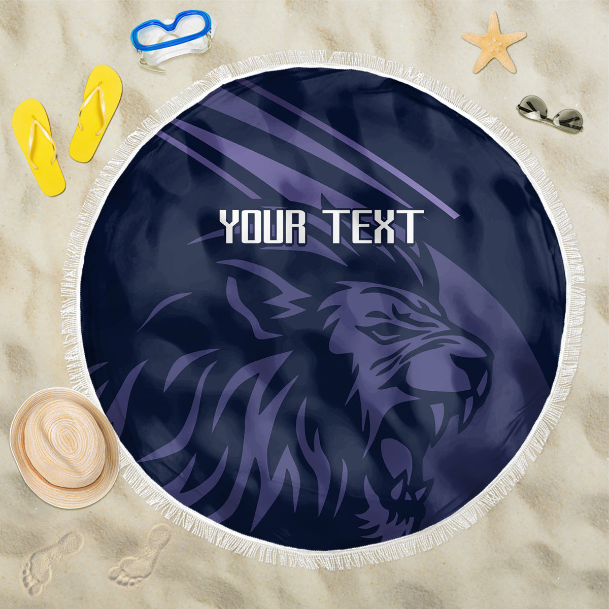 Custom Scotland Rugby Beach Blanket Scottish Lion Sporty Style LT9 - Wonder Print Shop