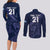 Custom Scotland Rugby Couples Matching Long Sleeve Bodycon Dress and Long Sleeve Button Shirt Scottish Lion Sporty Style LT9 - Wonder Print Shop