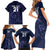 Custom Scotland Rugby Family Matching Short Sleeve Bodycon Dress and Hawaiian Shirt Scottish Lion Sporty Style - Wonder Print Shop