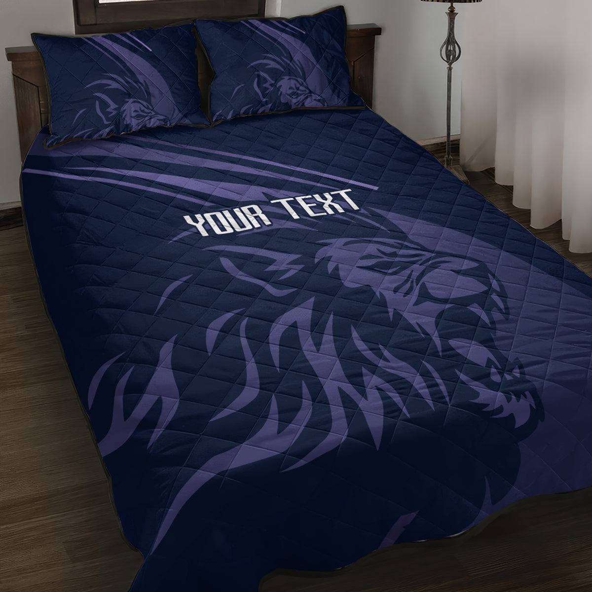 Custom Scotland Rugby Quilt Bed Set Scottish Lion Sporty Style