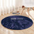 Custom Scotland Rugby Round Carpet Scottish Lion Sporty Style