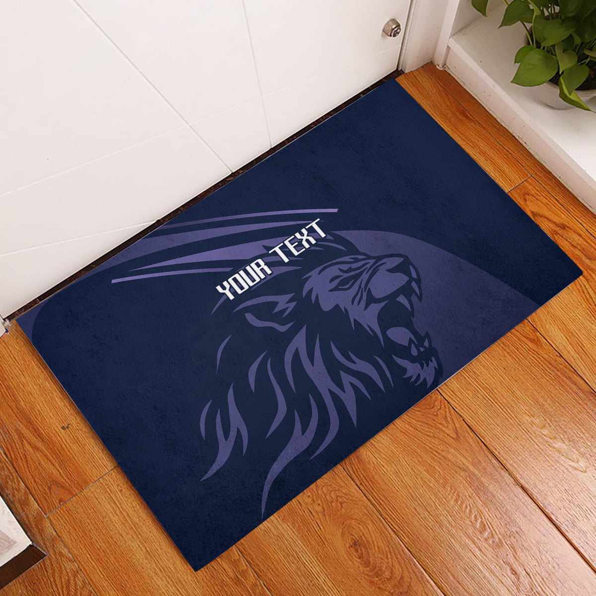 Custom Scotland Rugby Rubber Doormat Scottish Lion Sporty Style