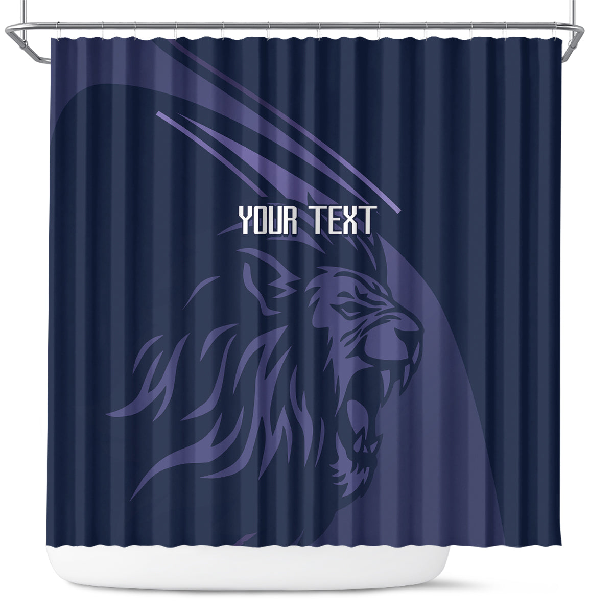 Custom Scotland Rugby Shower Curtain Scottish Lion Sporty Style