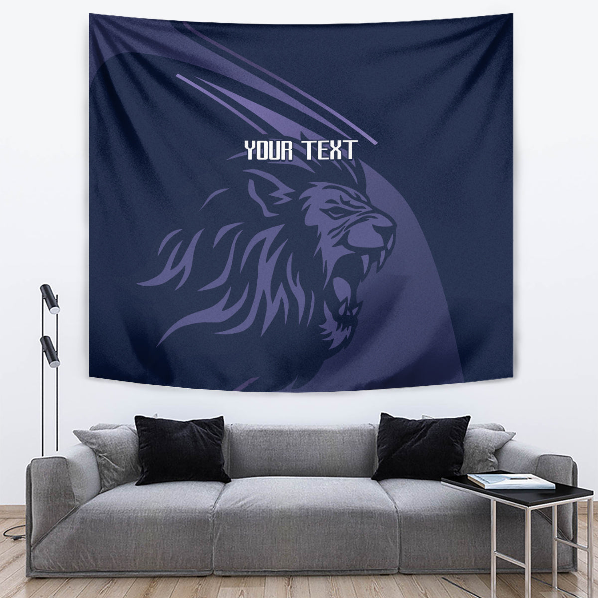 Custom Scotland Rugby Tapestry Scottish Lion Sporty Style