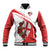 Custom England Rugby Baseball Jacket Red Rose Sporty Style LT9 - Wonder Print Shop