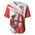 Custom England Rugby Baseball Jersey Red Rose Sporty Style LT9 - Wonder Print Shop