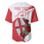 Custom England Rugby Baseball Jersey Red Rose Sporty Style LT9 - Wonder Print Shop