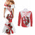 Custom England Rugby Couples Matching Mermaid Dress and Long Sleeve Button Shirt Red Rose Sporty Style