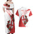 Custom England Rugby Couples Matching Off Shoulder Maxi Dress and Hawaiian Shirt Red Rose Sporty Style LT9 - Wonder Print Shop